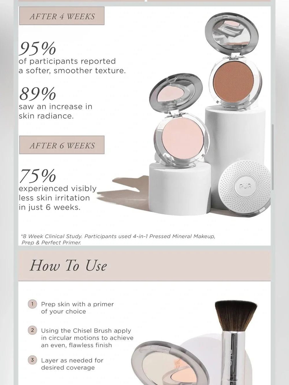PÜR MINERALS 4-in-1 Pressed Mineral Makeup Powder Foundation with SPF 15